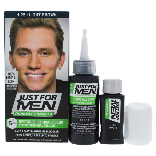 Shampoo In Hair Color Light Brown H 25 By Just For Men For Men