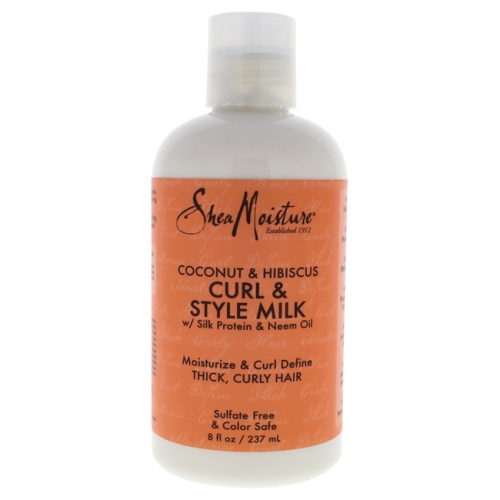 Coconut & Hibiscus Curl & Style Milk by Shea Moisture for Unisex - 8 oz Cream