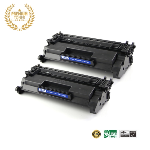 Ultra Toner™ 2 Packs Deal ! Superior HP 80A (Compatible with HP 05A CE505A) Black Toner Cartridge Premium Quality！