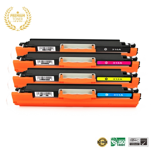 Ultra Toner™ 4 COLORS COMBO - HP 126A BK/M/Y/C Toner Cartridge Premium Quality！