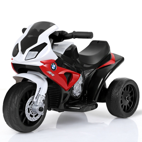 Costway Kids Ride On Motorcycle BMW Licensed 6V Electric 3 Wheels Bicycle w/ Music&Light