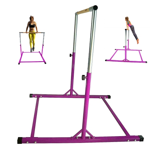 PROFITKID  Prokidfit Horizontal Kip Bar Expandable Gymnastics Training Playground Bar Adjustable 3 to 5 Ft In Purple