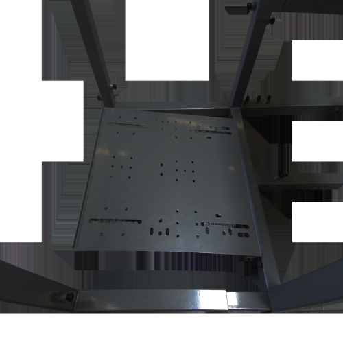 GTR Simulator – Grand Toronto-F modèle à trois moniteurs ou à un support pour un seul moniteur avec siège en similicuir réglable rouge/blanc