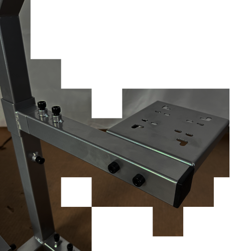 GTR Simulator – Grand Toronto-F modèle à trois moniteurs ou à un support pour un seul moniteur avec siège en similicuir réglable rouge/blanc