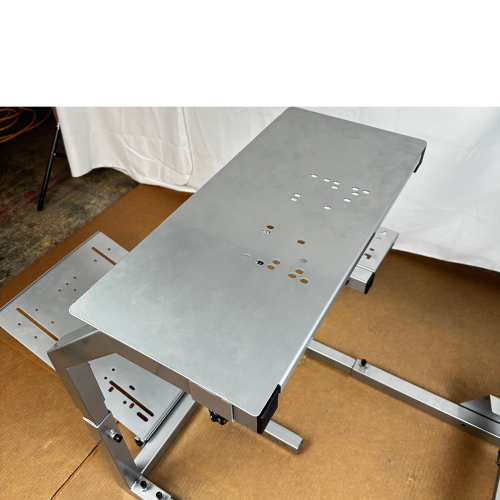 GTR SimulatorGTA-F Model Triple or Single Monitor Stand with Black Adjustable Leatherette Seat