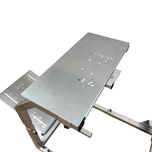 GTR Simulator GTA-F Model Triple or Single Monitor Stand with Black/Red Adjustable Leatherette Seat