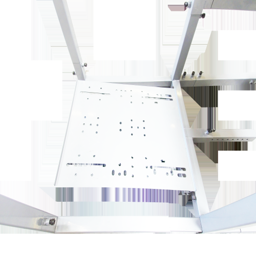 GTR Simulator – Grand Toronto-F modèle à trois moniteurs ou à un support pour un seul moniteur avec siège en similicuir réglable bleu/blanc