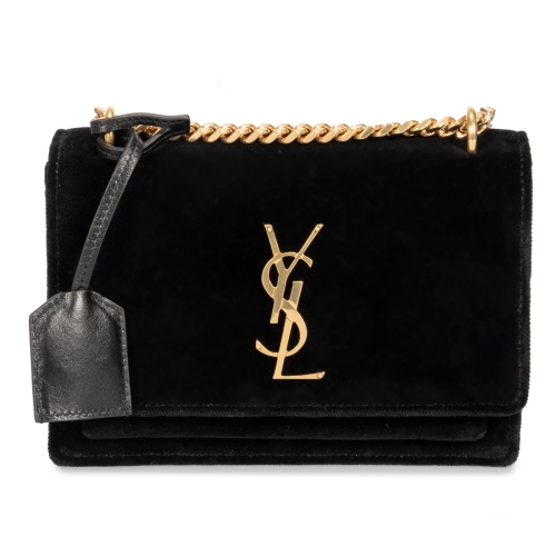 saint laurent sunset bag velvet