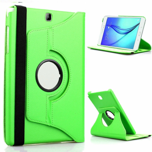 【CSmart】 360 Rotating Leather Tablet Case Smart Stand Cover for Samsung Tab A 8.0" 2015 T350 T355, Green