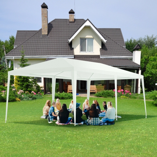 Costway Wedding Tent Canopy Party 10'x20' Heavy Duty Gazebo Cater Event W/ Side Walls