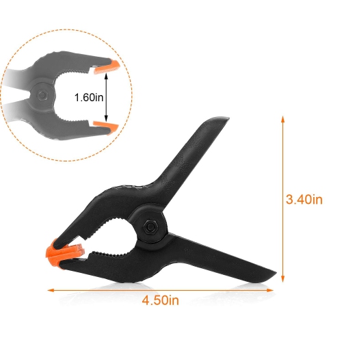 Stanz 10PCS 10 pack Muslin Backdrop Spring Clamp 4 inches 11 centimeters for Photo Studio