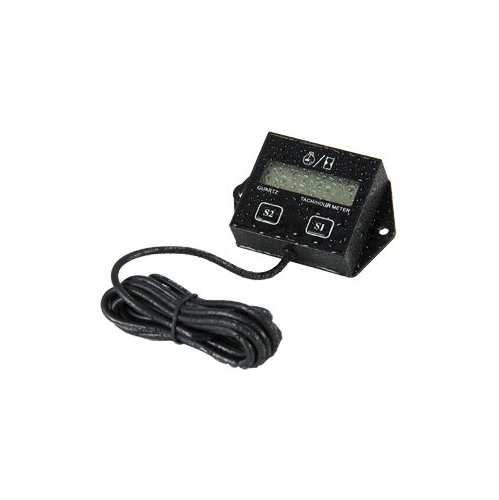Tach/Hour Meter HM011A: LCD gasoline Inductive Tachometer for Paramotors, Microlights, Marine Engines, Pumps, Generators, Boats, Motor Cycles,