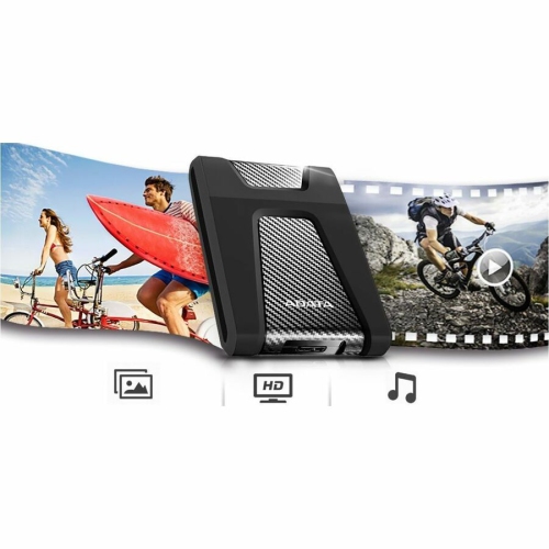 Adata HD650 2TB External Hard Drive - AHD650-2TU31-CBK - 2.5inch - Black
