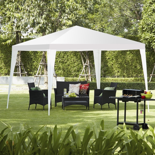 Costway 10'x10' Wedding Party Event Tent Canopy Gazebo Pavilion Cater Heavy Duty