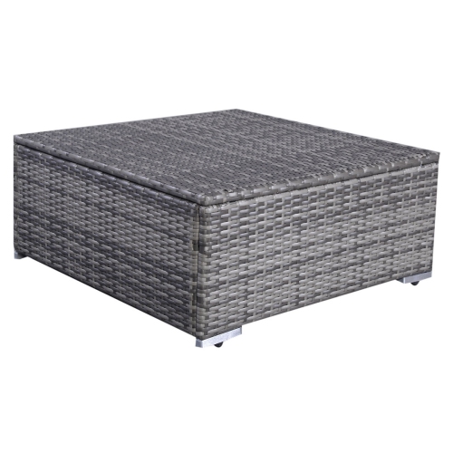 Costway 6pcs Patio Rattan Sofa Furniture Set Couch interchangeable 2 sets of cushion