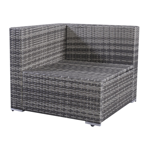 Costway 6pcs Patio Rattan Sofa Furniture Set Couch interchangeable 2 sets of cushion