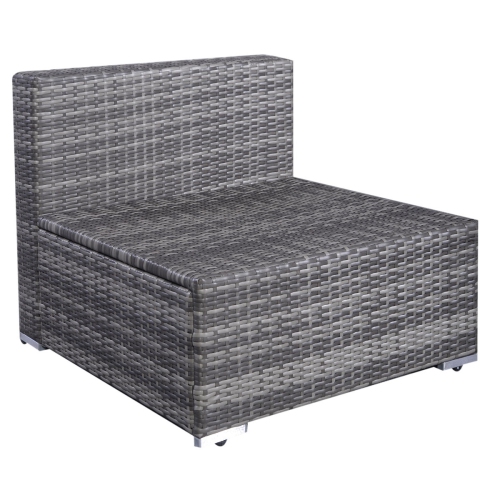 Costway 6pcs Patio Rattan Sofa Furniture Set Couch interchangeable 2 sets of cushion