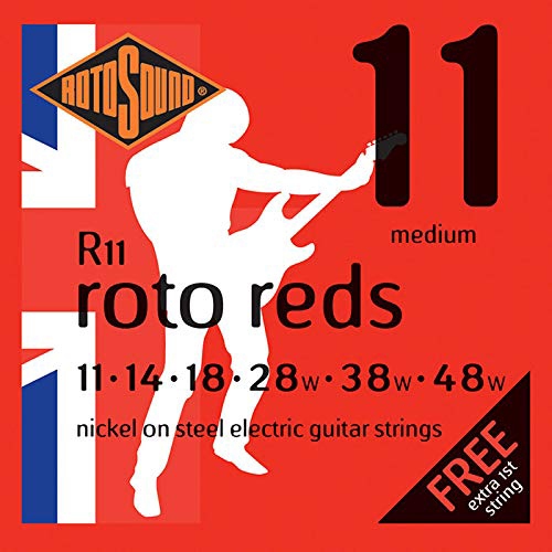 ROTOSOUND  Roto Reds Electric Guitar Strings - Medium 11-48