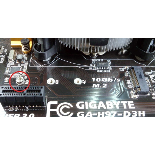 Connecteurs micro M.2 SSD vis de montage pour cartes mères Gigabyte et MSI  (L02-M2G-KIT)