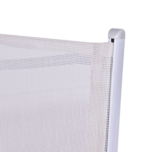 Costway 3pcs Folding Bistro Table Chairs Set Garden Backyard Patio Furniture White