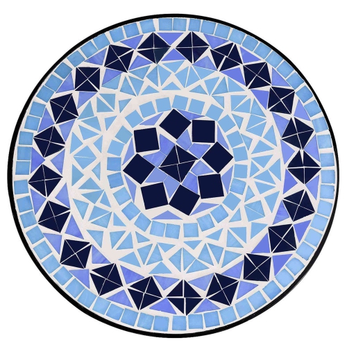 Costway Accent Style Steel Table Plant Stand Cobalt Scheme Garden Outdoor Indoor Blue