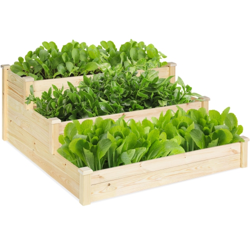 Wooden Raised Vegetable Garden Bed 3, Raised Vegetable Garden Kit Canada