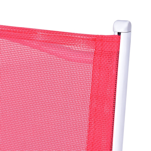 Costway 3pcs Folding Bistro Table Chairs Set Garden Backyard Patio Red