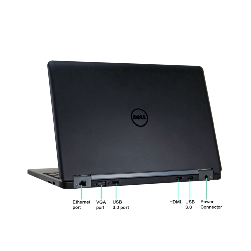 Dell Latitude E5550 Ultrabook 15" - Intel Core i7-5600U - 8GB RAM - 128GB SSD - Windows 10 Pro - Black - Free Shipping by DELL - Refurbished condition - Image 2