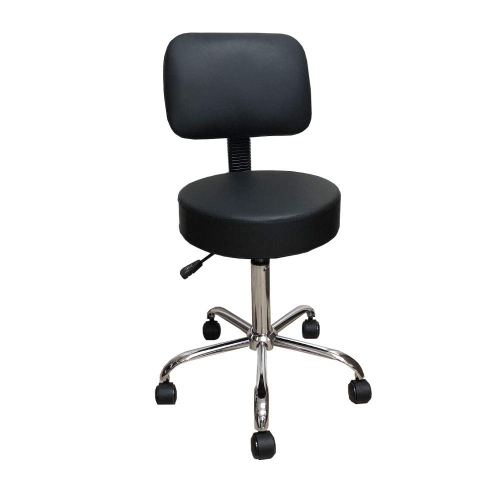 Deluxe Round Height Hydraulic Adjustable Rolling Stool, Great for Spa Tattoo Doctor Office or Home Use