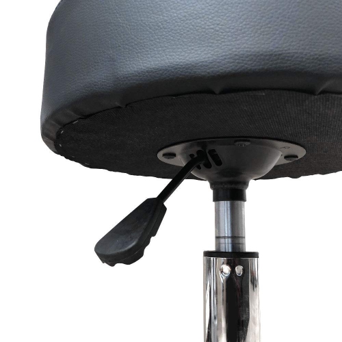 Deluxe Round Height Hydraulic Adjustable Rolling Stool, Great for Spa Tattoo Doctor Office or Home Use