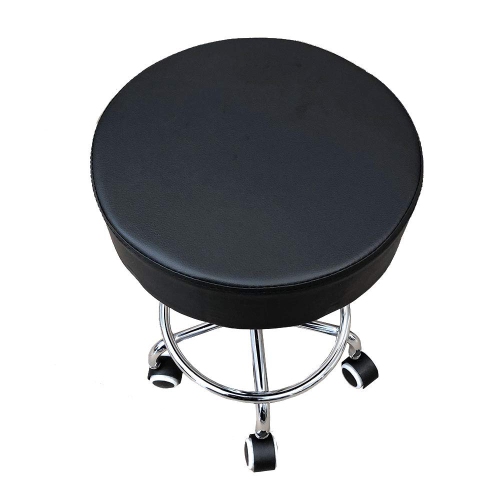 Deluxe Round Height Hydraulic Adjustable Rolling Stool, Great for Spa Tattoo Doctor Office or Home Use