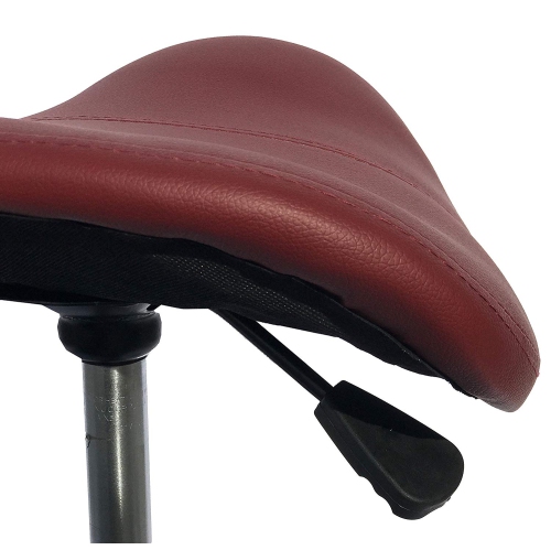 Black Deluxe Round Adjustable Rolling Stool, Great for Spa Facial Massage Tattoo Doctor Technician Office or Home