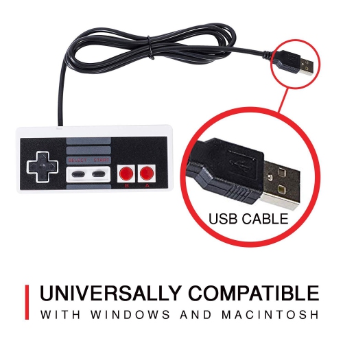 2 USB PC Controller bundle - Top Wired Paddle Joypad & Gamepads Emulator-Compatible w/ PC by MarioRetro