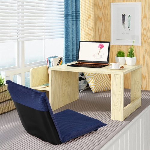 Gymax Adjustable 6-Position Floor Chair Folding Lazy Man Sofa Chair Multiangle Navy