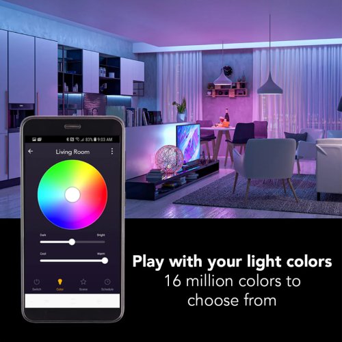 BAZZ Smart Home 6-in. Wi-Fi RGB LED Conversion Kit