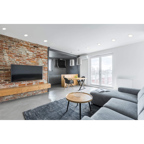 BAZZ Slim Disk 4 ¼ in. Matte White Integrated LED Recessed Fixture Kit