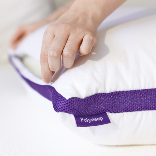 Oreiller antimicrobien en mousse à mémoire de Polysleep | Oreillers hypoallergéniques réglables pour le cou et le corps, mousse à mémoire de qualité