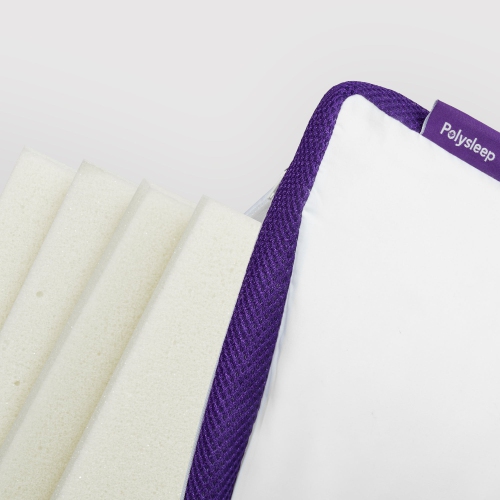 Oreiller antimicrobien en mousse à mémoire de Polysleep | Oreillers hypoallergéniques réglables pour le cou et le corps, mousse à mémoire de qualité