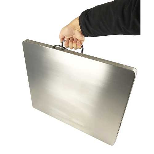 Extra Large 22" x 18" Stainless Steel 400lb Heavy Duty Digital Postal Shipping Scale, Powered by Batteries or AC Adapter