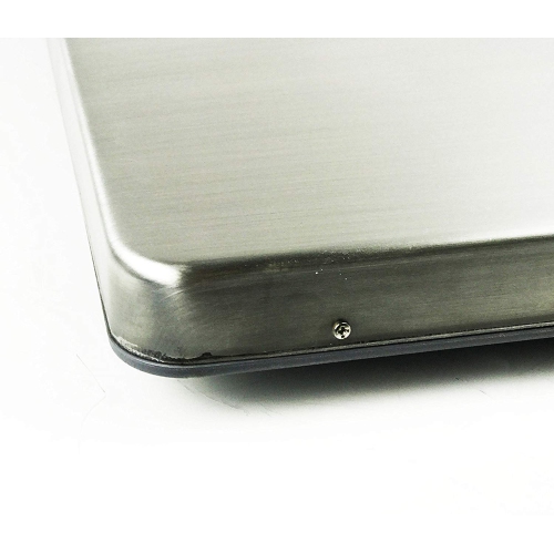 Extra Large 22" x 18" Stainless Steel 400lb Heavy Duty Digital Postal Shipping Scale, Powered by Batteries or AC Adapter