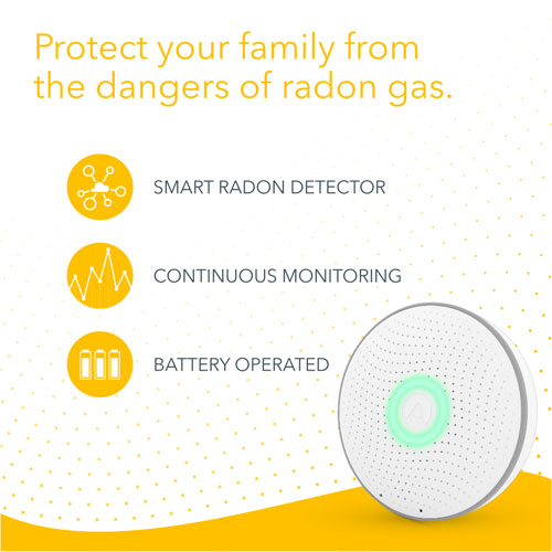 Détecteur de radon sans fil Wave 2 d'Airthings