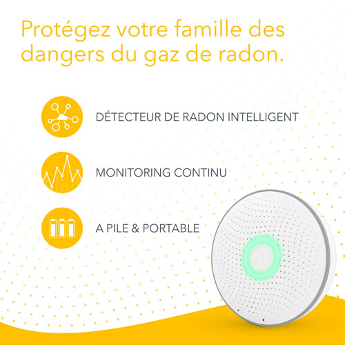 Détecteur de radon sans fil Wave 2 d'Airthings