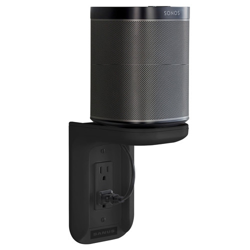Sanus WSOS1-B1 Outlet Shelf for Sonos One & PLAY:1 - Black, Single