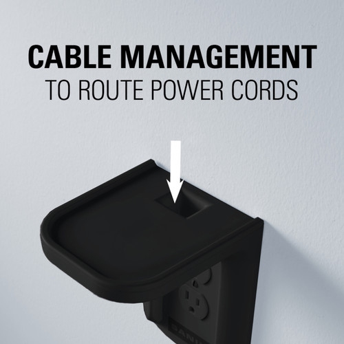 Sanus WSOS1-B1 Outlet Shelf for Sonos One & PLAY:1 - Black, Single