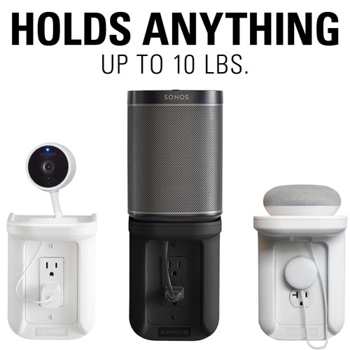 Sanus WSOS1-B1 Outlet Shelf for Sonos One & PLAY:1 - Black, Single