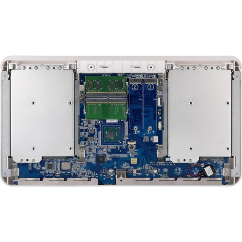 QNAP HS-453DX-8G Silent and Fanless Multimedia NAS Hybrid Storage Structure, 10GbE Connectivity, and HDMI 2.0 4K Output Screen Reader Support