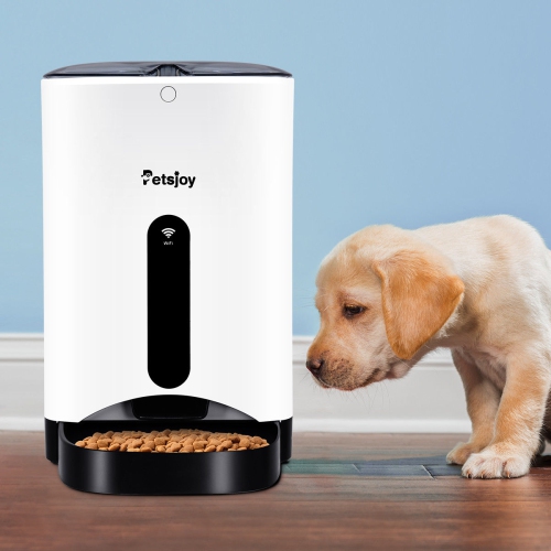 Gymax Automatic Pet Feeder Smart Cat Dog Food Dispenser Remote Control APP Timer