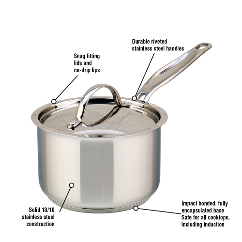Meyer Confederation Stainless Steel Sauce Pan, 1.5 L