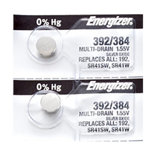 ENERGIZER  2 X 392 Watch Batteries, Sr41W Or 384 Battery