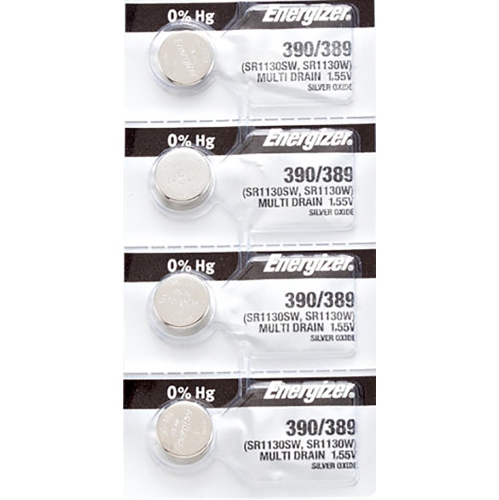 ENERGIZER  4 X 390 Watch Batteries, Sr1130Sw Or 389 Battery